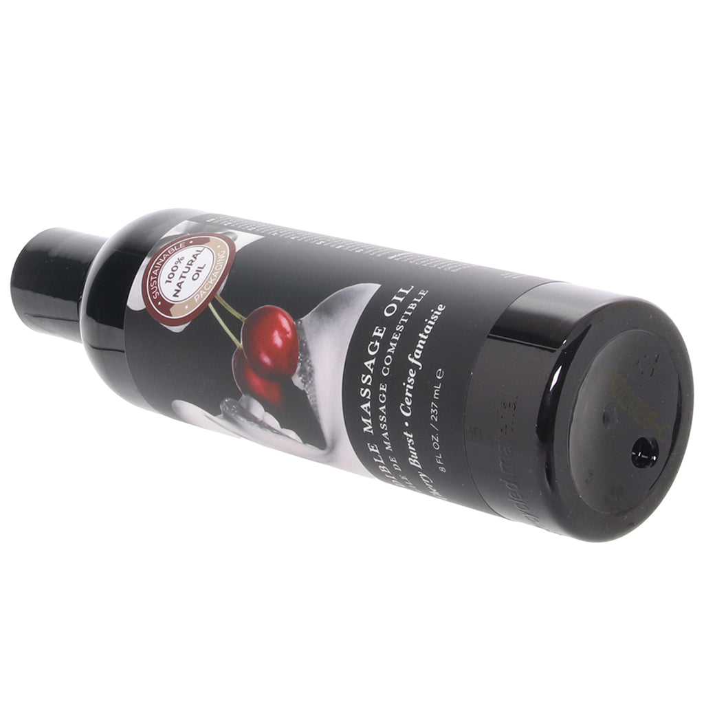 Edible Massage Oil 8oz/236ml in Cherry Sensual Love > Massage