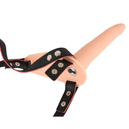 Soft Touch Silicone Rechargeable Strap-On – 5.75 Inch Vibrating Strap-On