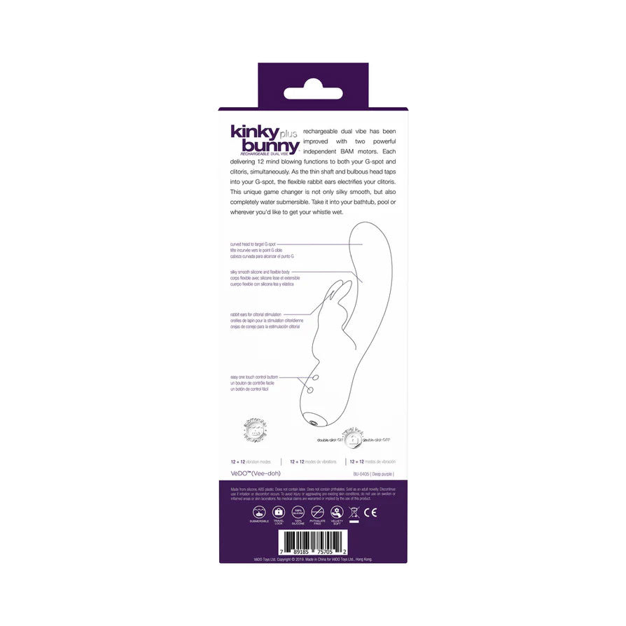 Kinky Bunny Plus Rabbit and G-Spot Vibrator