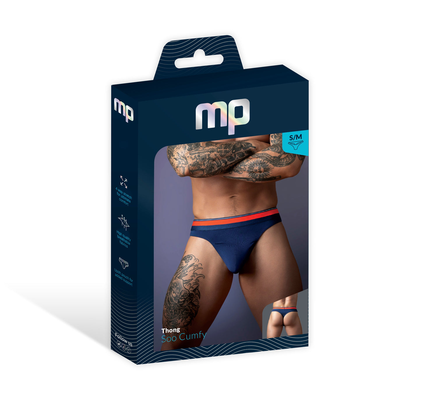 Soo Cumfy Thong Small Medium – Moisture-Wicking Men's Underwear