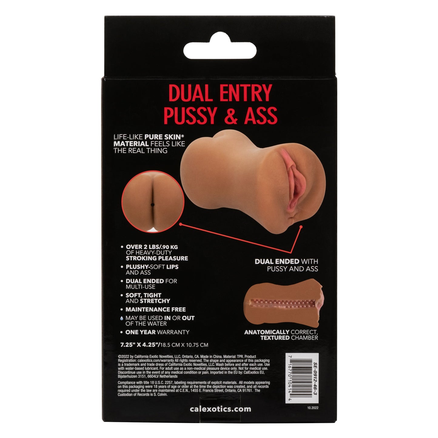 Stroke It Dual Entry Pussy and Ass Stroker Sleeve – Brown