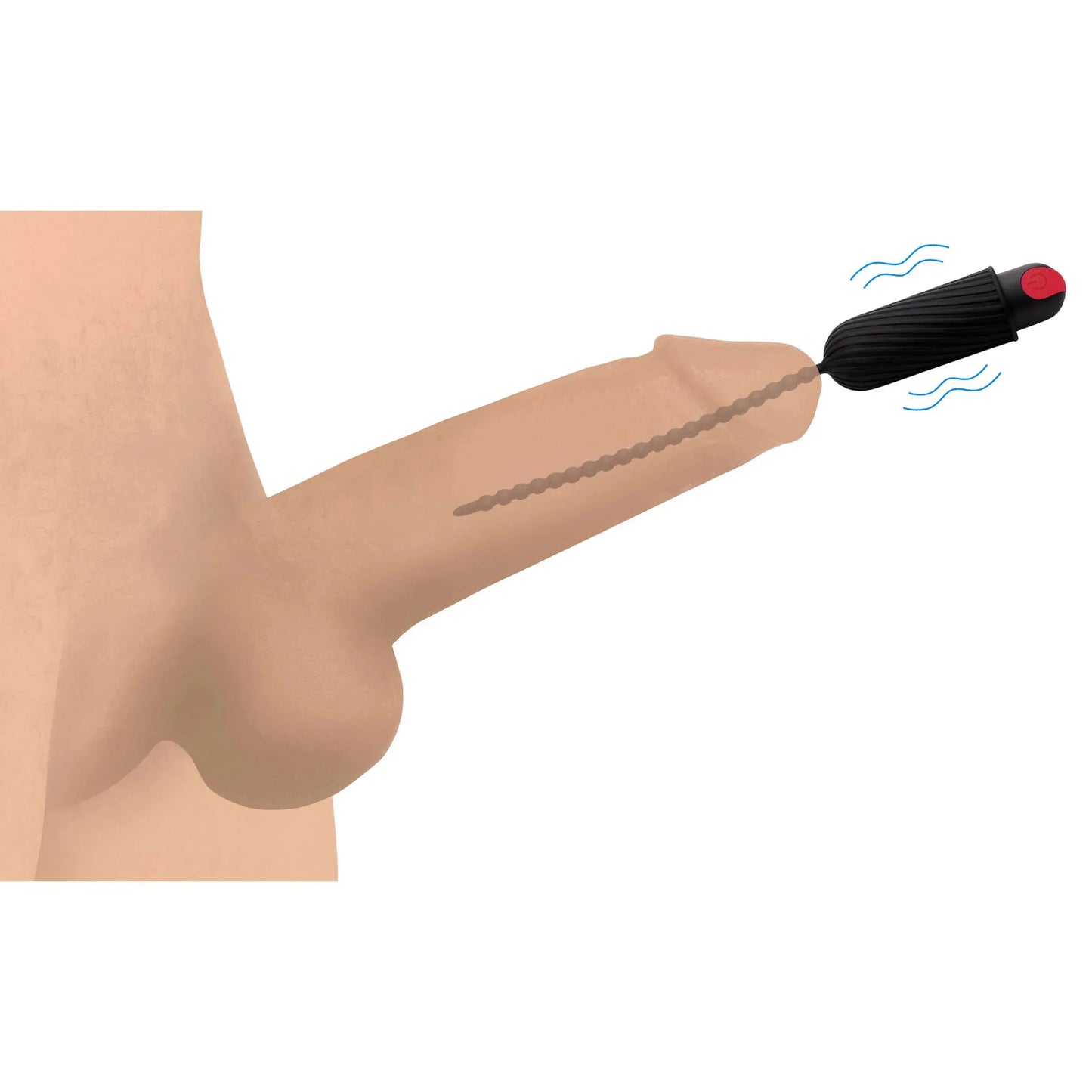 Dark Chain Rechargeable Silicone Sound – Remote-Controlled Urethral Sounding Beads