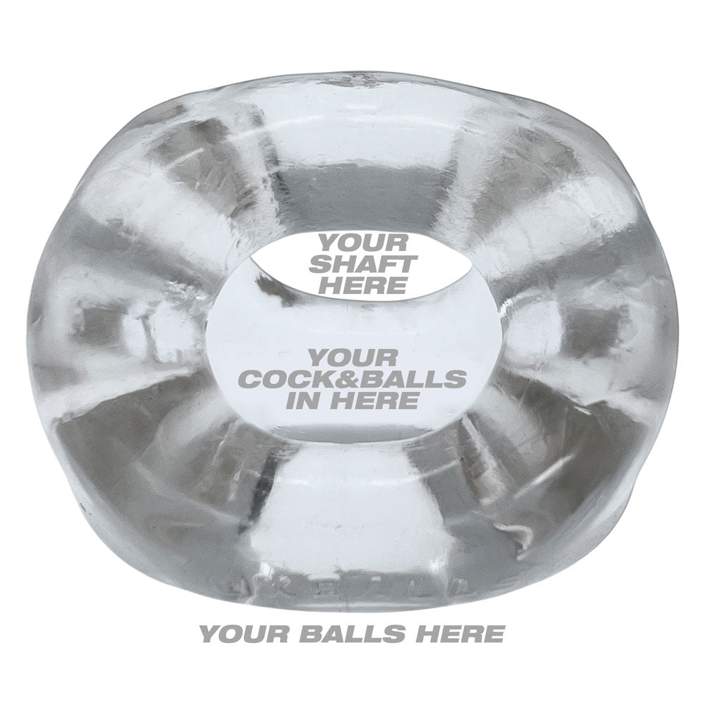 OXBALLS TRI-SPORT XL Thicker 3-Ring Cocksling Clear – Enhanced Support and Bulge Enhancement