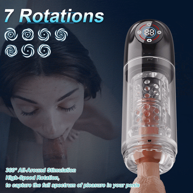 Poseidon - 7 Sucking Rotating Licking Male Stroker Bath Masturbator Masturbation Cup