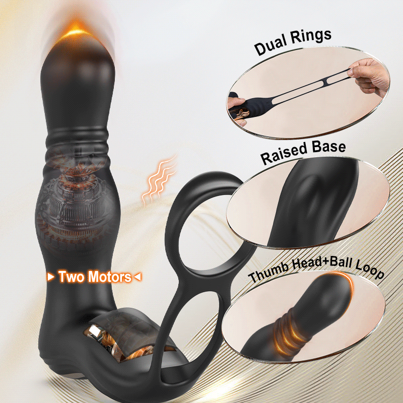 THOR - Best Seller Thrusting Vibrating Solo Male Play Prostate Massager Anal Toys