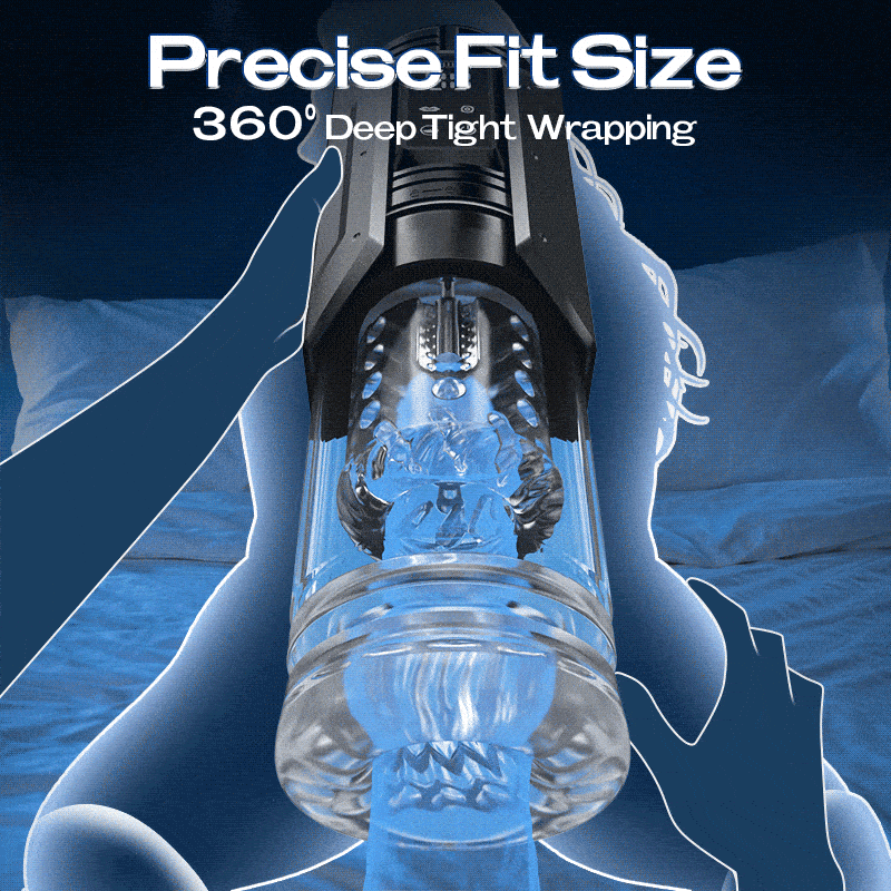 King -Powerful Suction 360° Deep Tight Wrapping Easy to Clean Masturbator Masturbation Cup