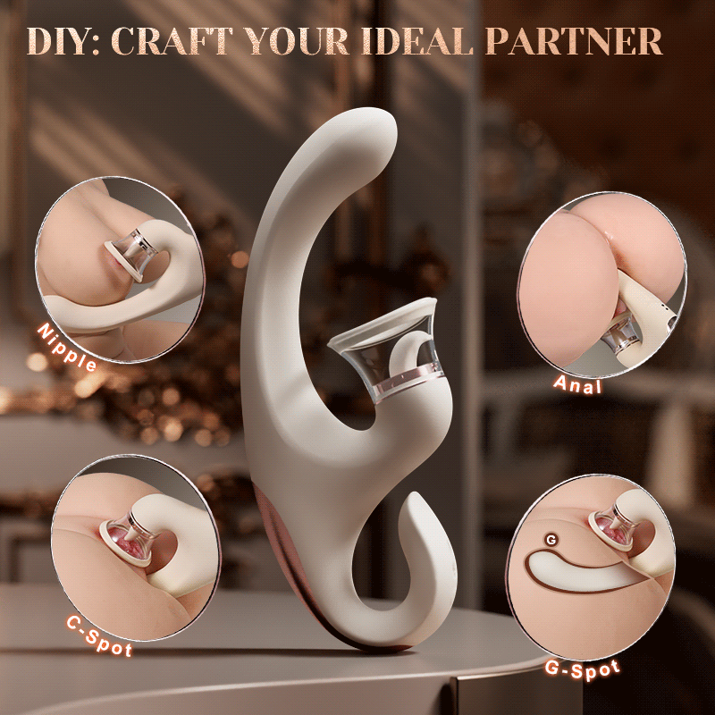 Sweetie Fox- Clitoral Arousal Tongue Licking Suction Vibration Triple Stimulation Vibrators Vibrators