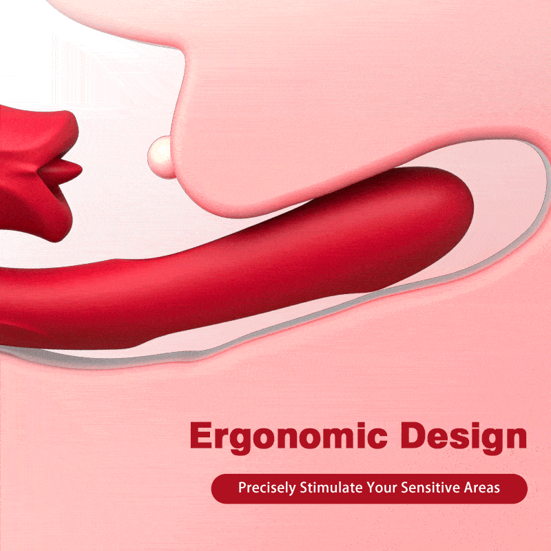 Bisou - Shaped Biting Soother with Vibration & Flapping Vibrators