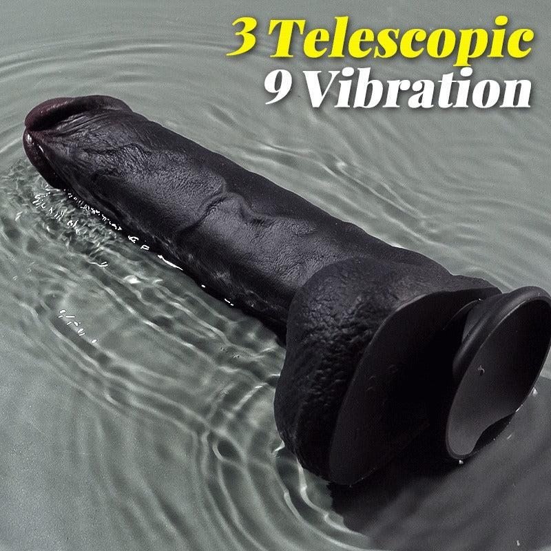 Maurice - 3 Thrusting 9 Vibration Heating Big Brown Dildo Tattooed Men Dildos