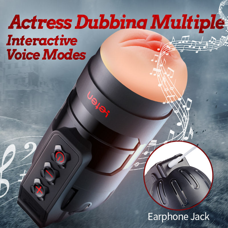 Flash - 10 Vibrating Male Masturbator Stroker With Voice Mode, APP Control Masturbation Cup