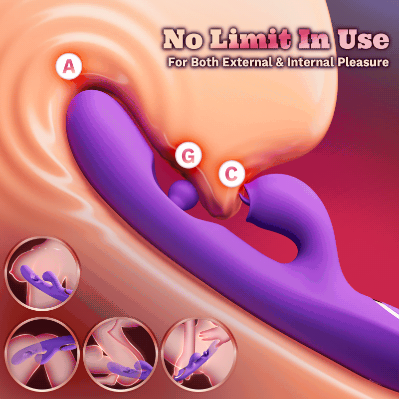 Acmejoy - Tongue Licking Clitoral Stimulator Vibrator With 360° Rotation Rubbing Ball Vibrators