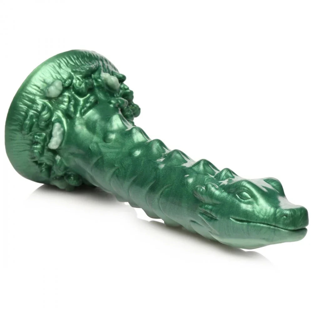 Creature Cocks Cockness Monster (Green) – 8.1" Silicone Dragon Dildo
