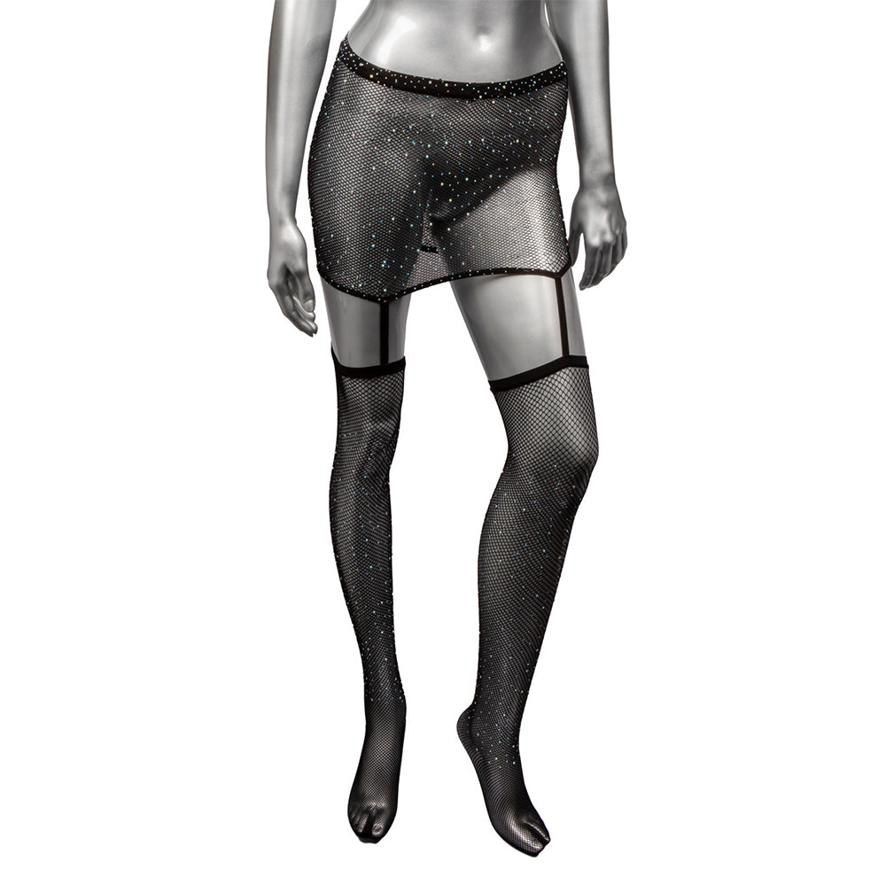 Radiance One Piece Gartered Skirt and Stockings Lingerie > Lingerie