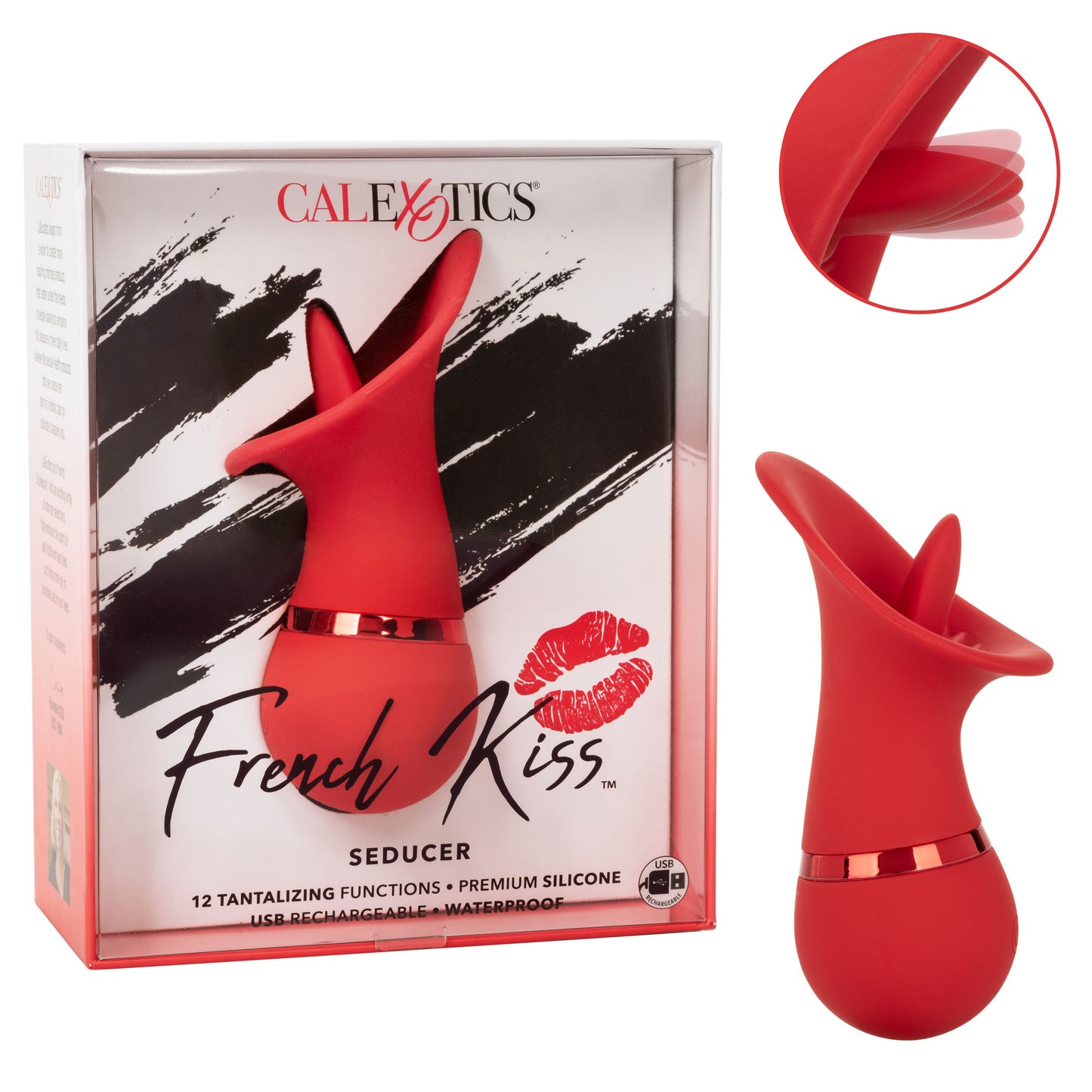 French Kiss Seducer – Compact Massager with 12 Functions Vibrator
