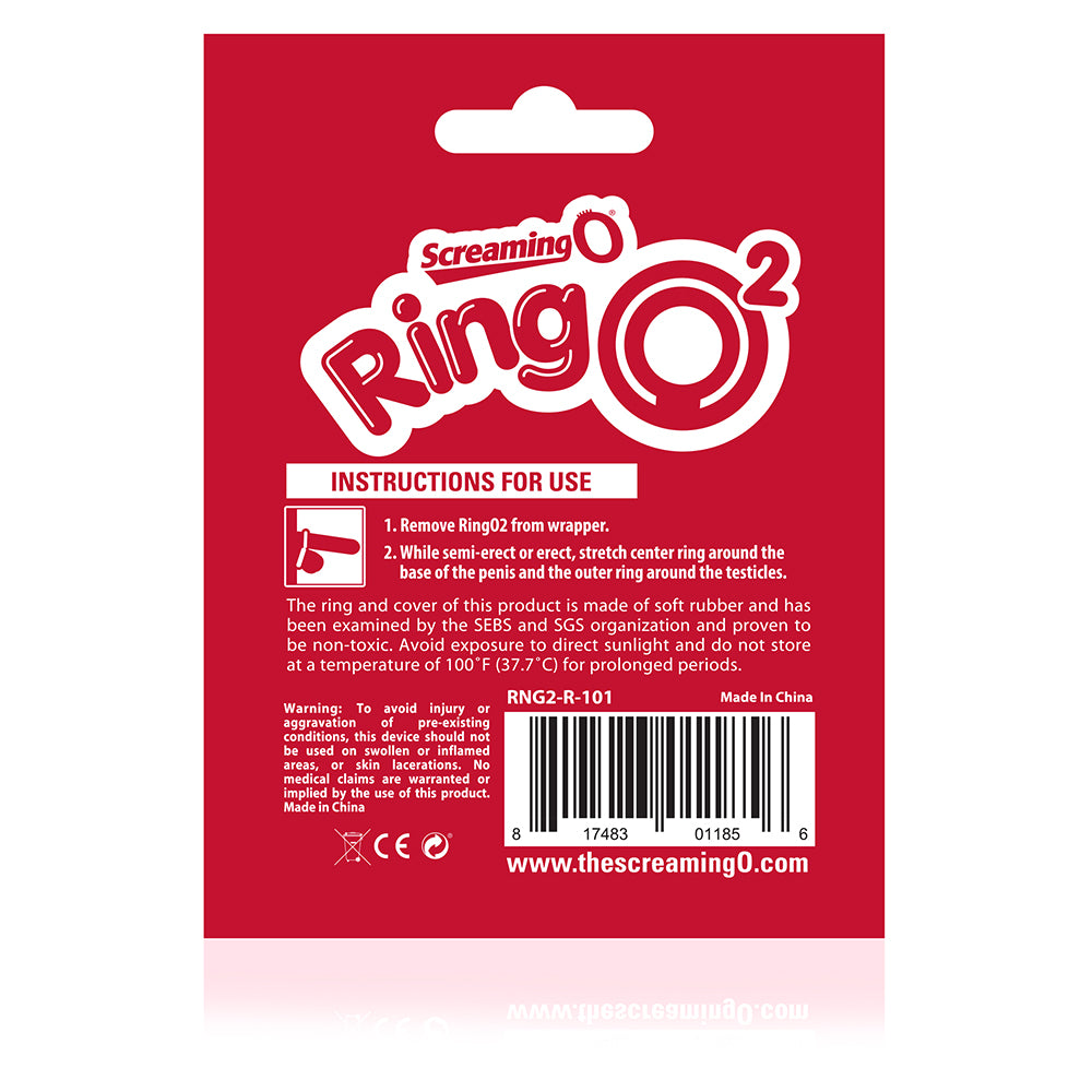 RingO 2 Dual Cock Ring – Penis Ring for Shaft and Testicles Isolation