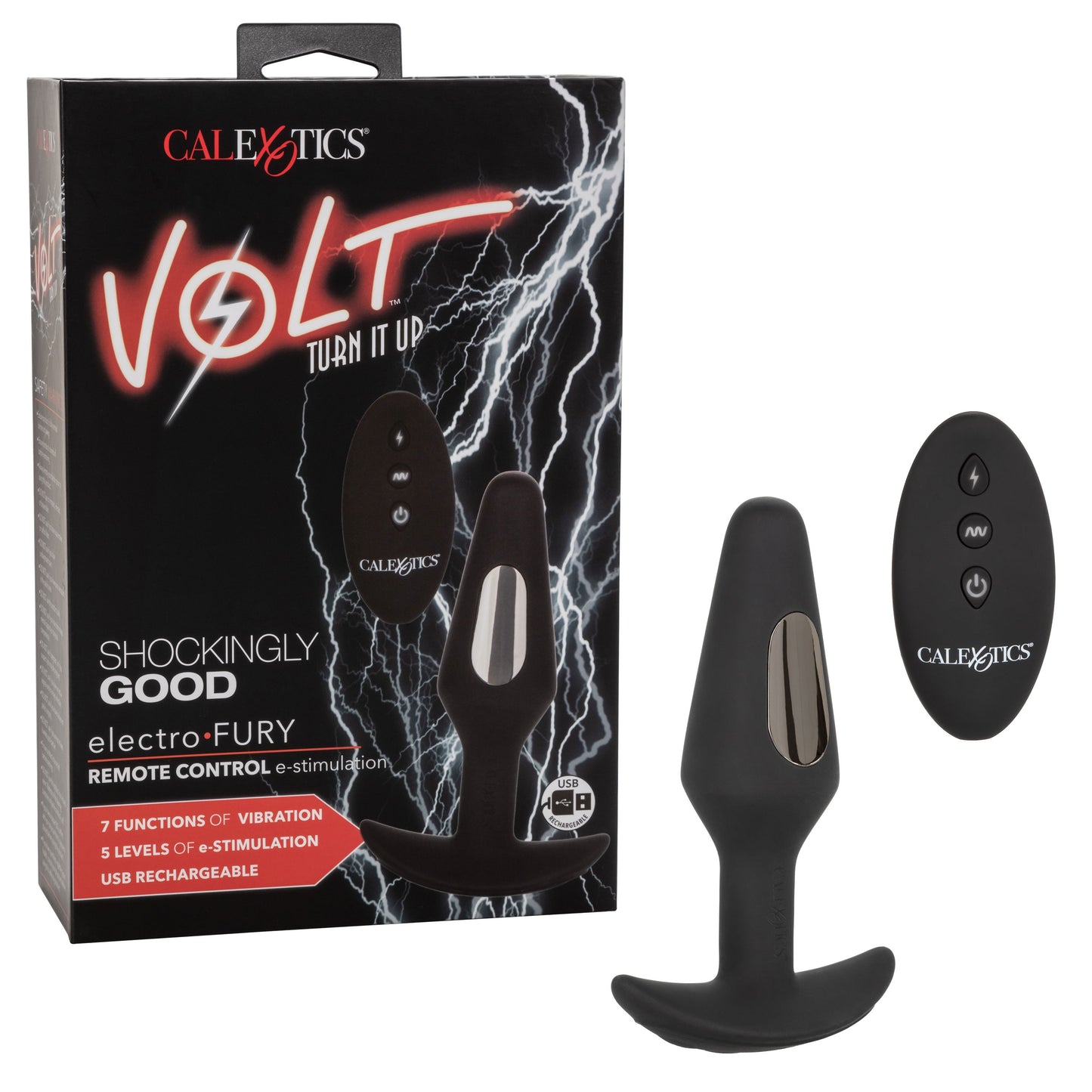 Volt Electro-Fury Remote Control Electro-Stimulation Probe Massager