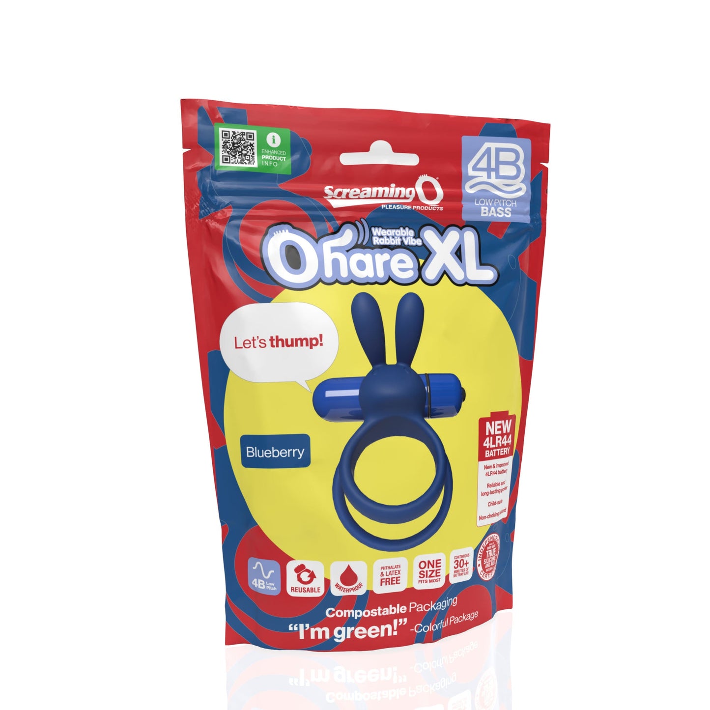 Screaming O 4B Ohare XL Blueberry – Powerful Deep Bass Vibrations