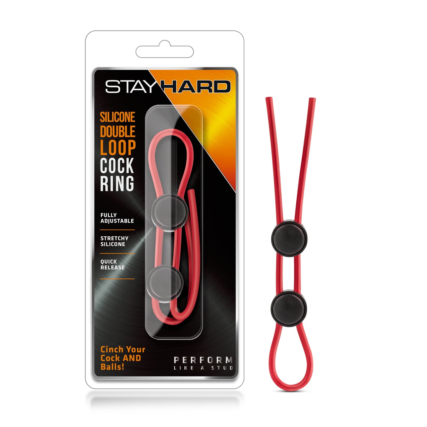 Stay Hard Silicone Double Loop – Adjustable Cock Ring