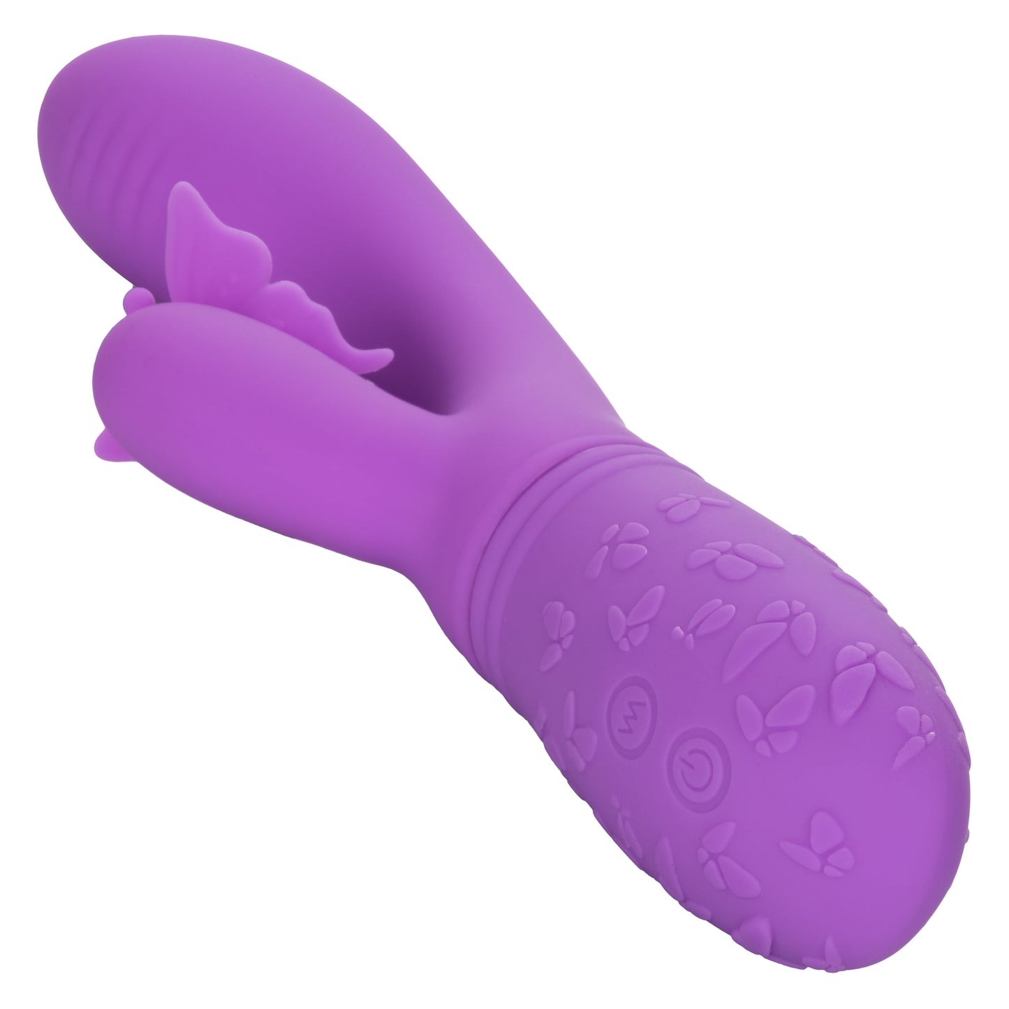 Butterfly Kiss Purple Silicone Vibrator with Motors