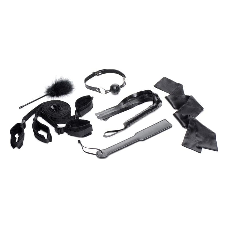 6-Piece Bed Restraint Bondage Kit Black