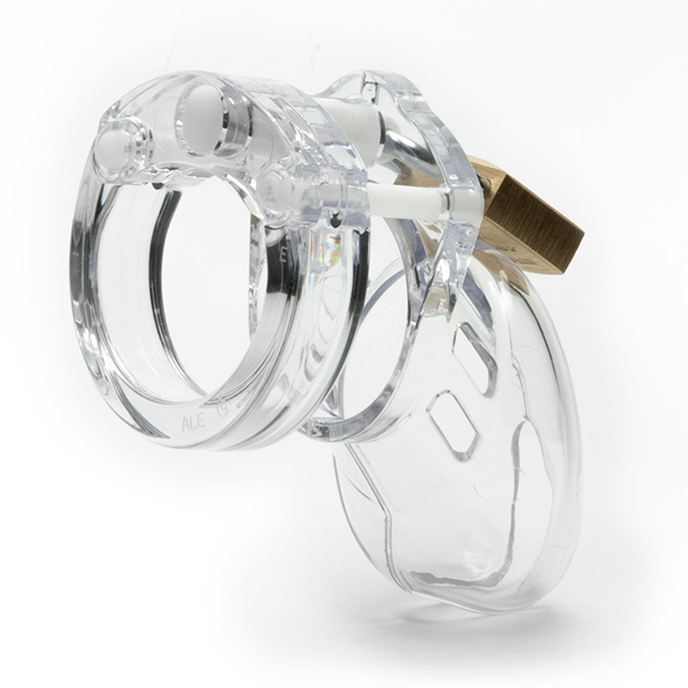 Cockcage CB-6000S Clear 3.25 Inch Medical-Grade Chastity Cage