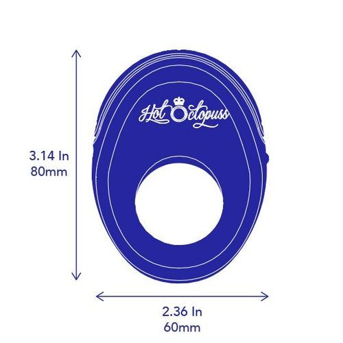 Hot Octopuss Atom (Black) – Rechargeable Vibrating Cock Ring