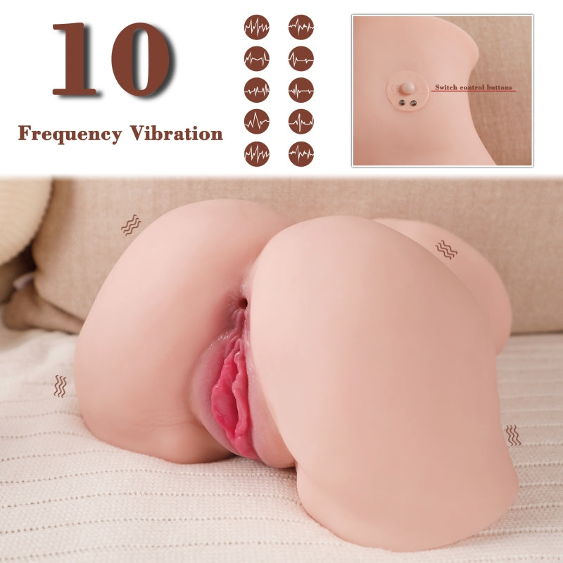 Nova – 2 in1 Electric Sex Doll with 7 Vibrations and 100% Waterproof Realistic Butt Masturbators