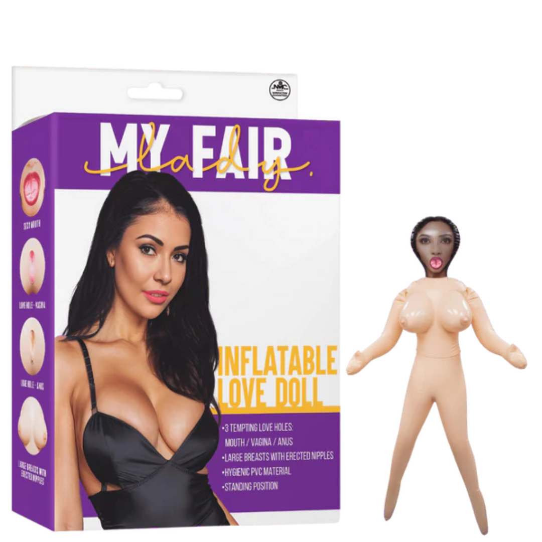 Inflatable Love Doll Standing (PVC) – Three Openings Realistic Love Doll