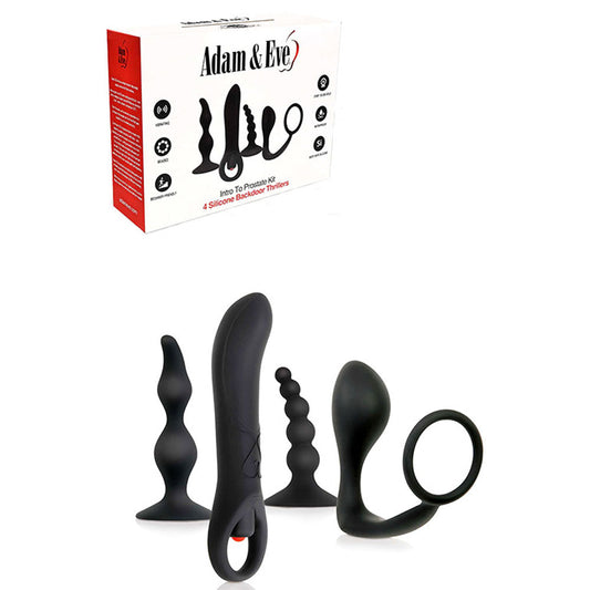 Adam & Eve Intro to Prostate Kit – 4-Piece Prostate Toy Kit
