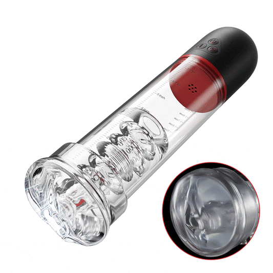 S-HANDE - Sucking Vibrating Penis Pump Black Penis Pumps