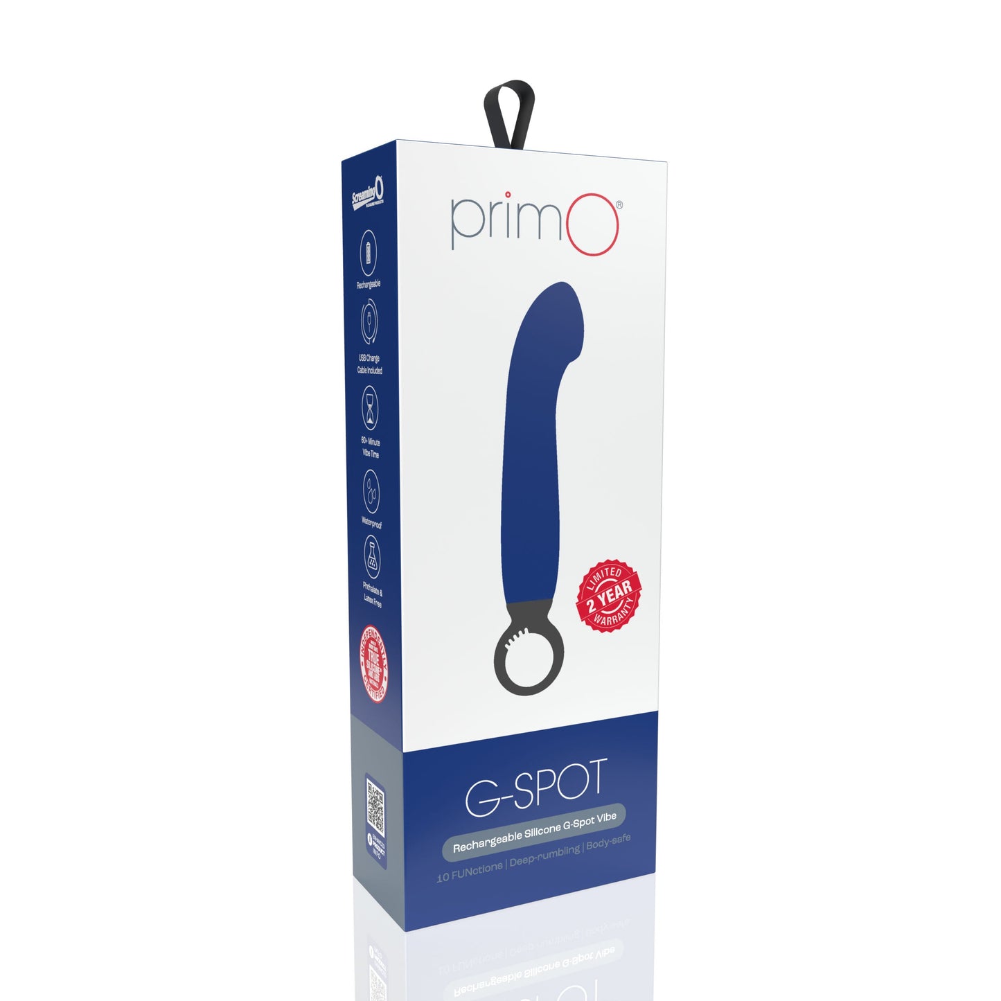 Screaming O PrimO G-Spot Vibrator – Powerful 5+5 Vibration Settings G-Spot Vibrator