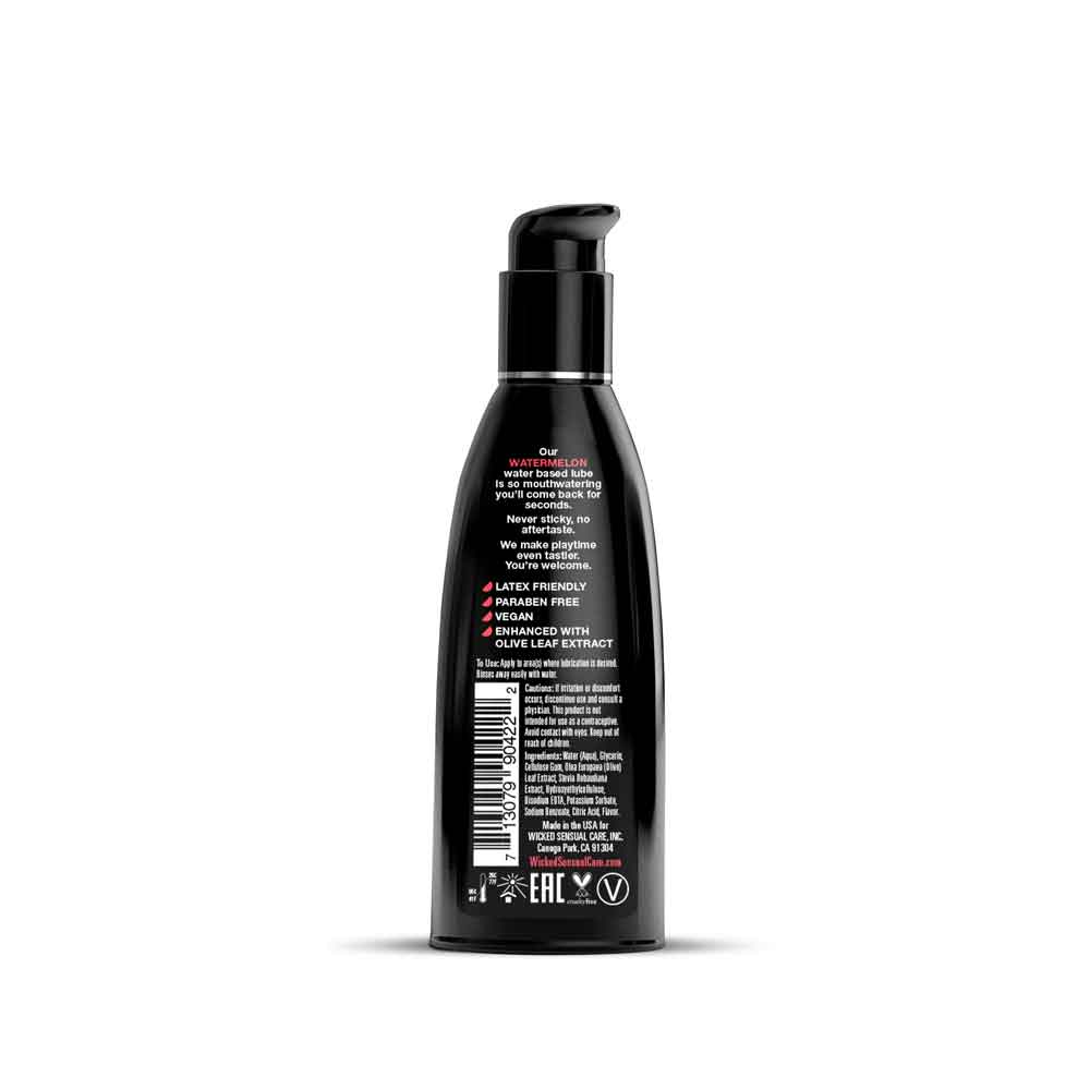 Wicked Aqua Watermelon – Watermelon Flavored Water-Based Lubricant 60ml Bottle