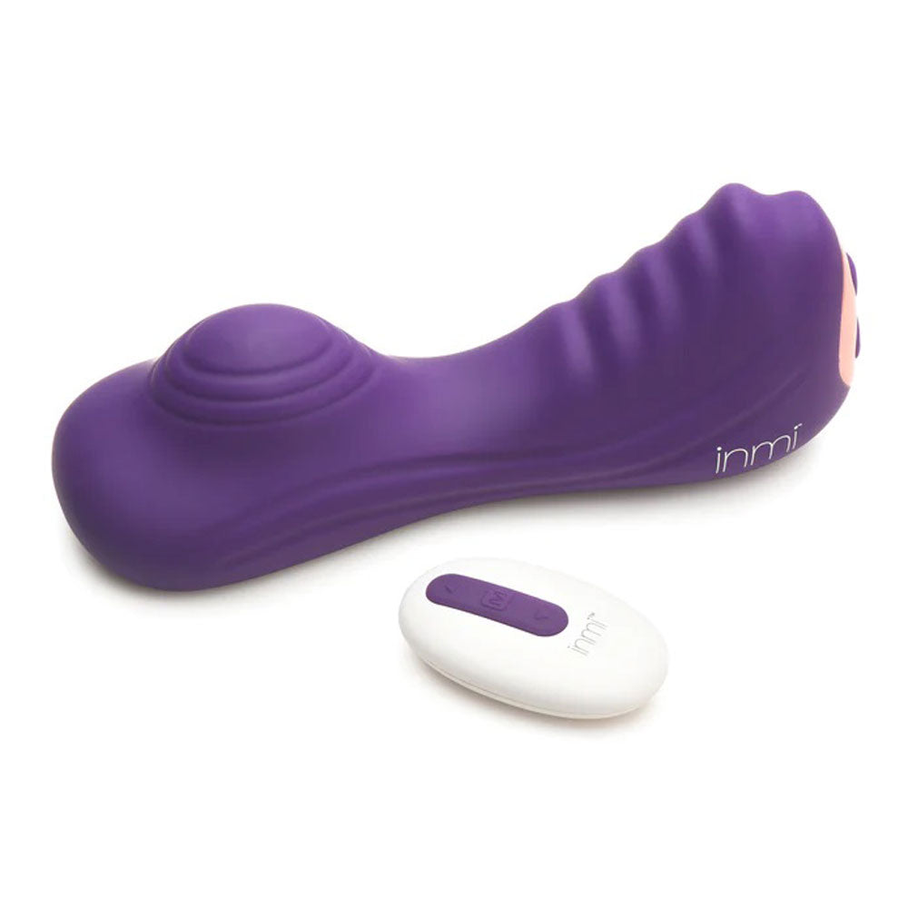 Purple Silicone Vibrating Grinder with Remote Control