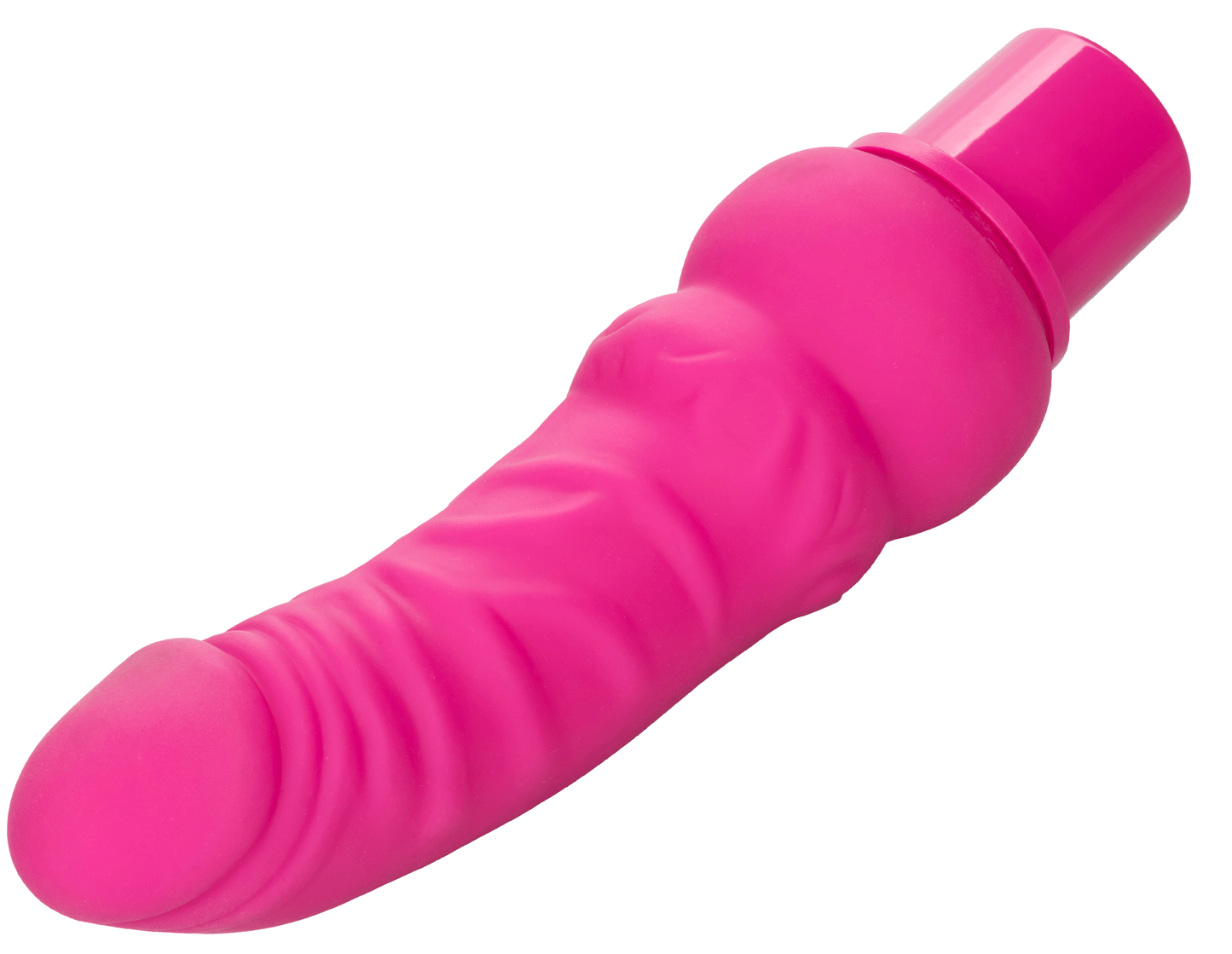 Power Stud Curvy Vibrator Pink Flexible Silicone 12 Functions Waterproof