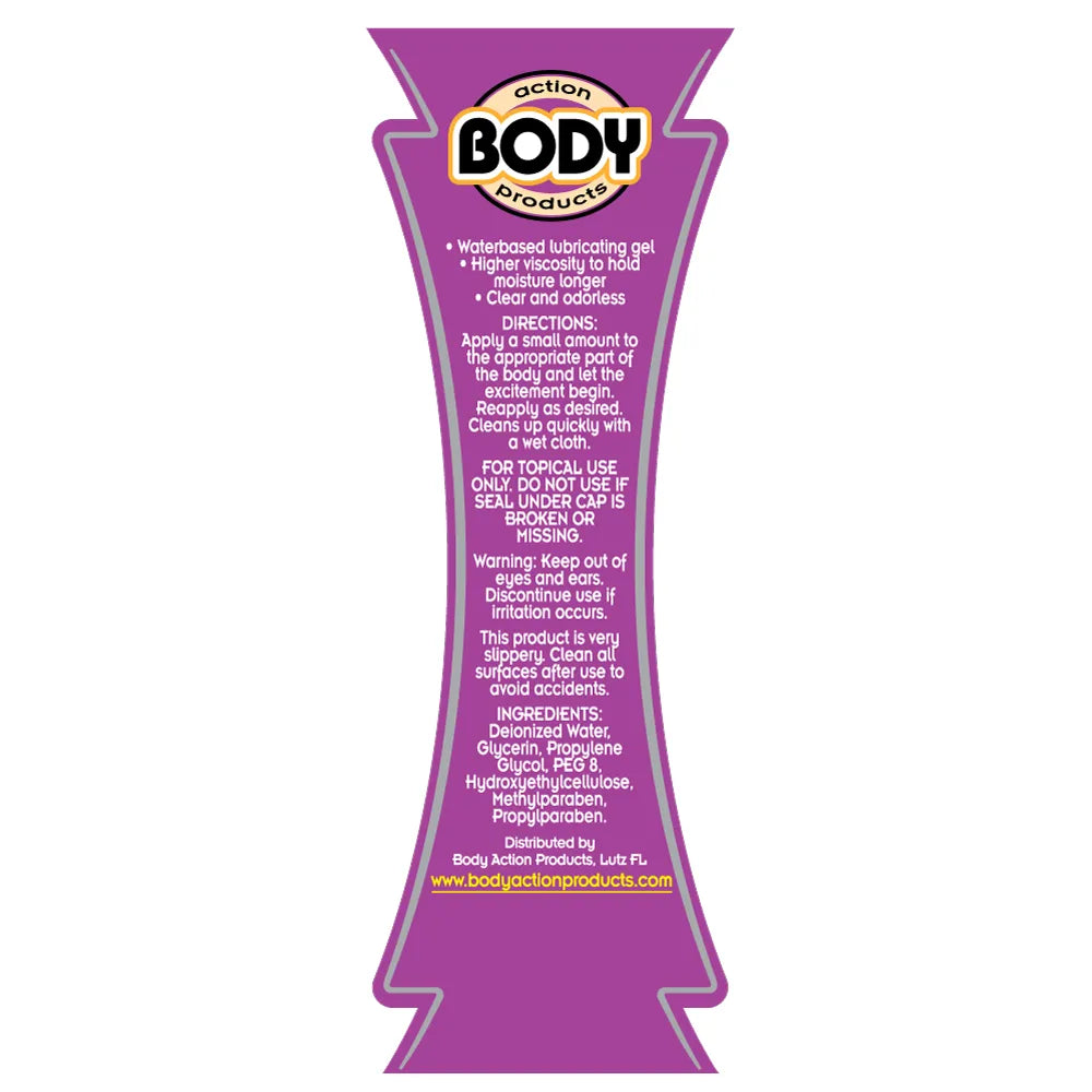 Body Action Supreme Gel – Lubrication Gel 2.3 Oz