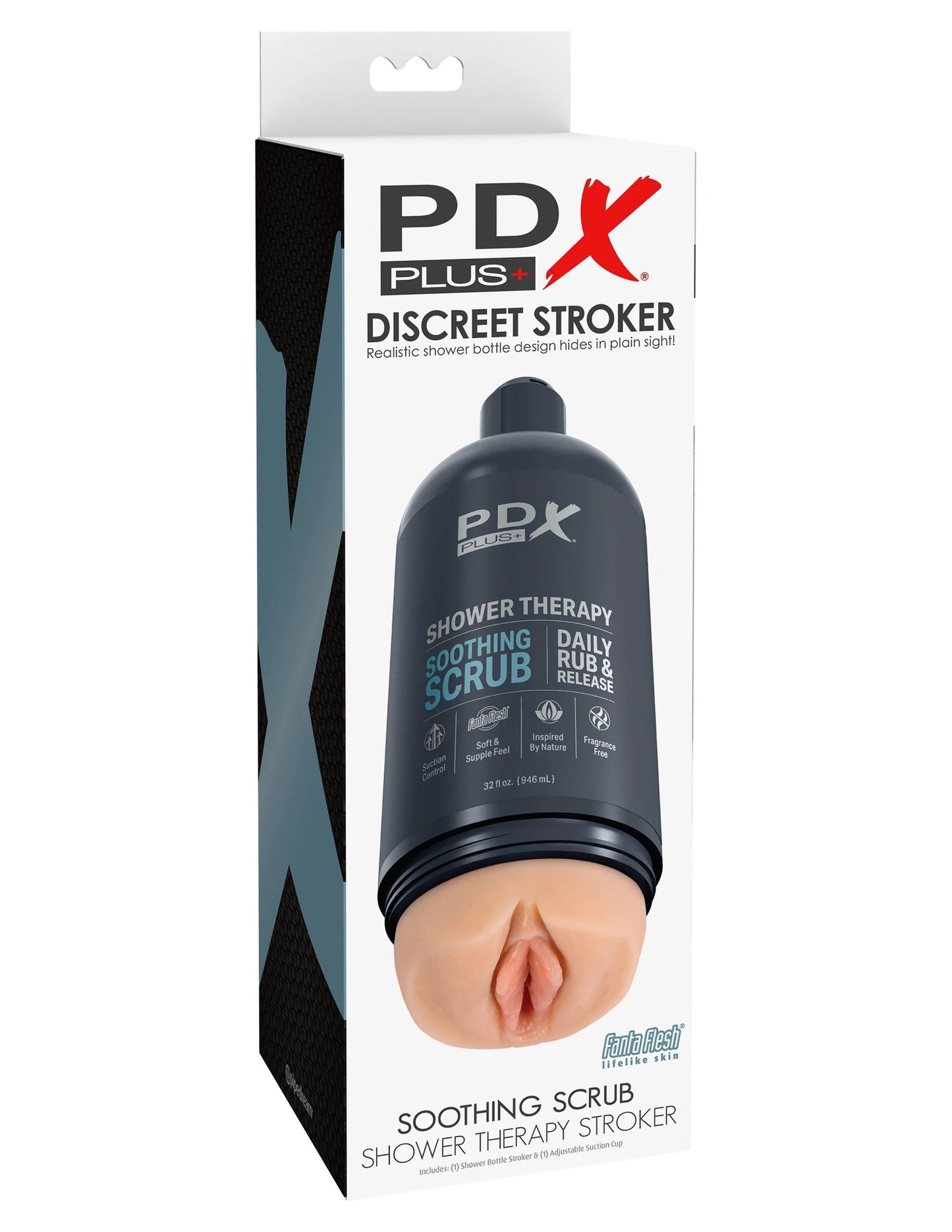 PDX Discreet Shower Soothing Scrub (Shampoo Bottle Edition) – Masturbator