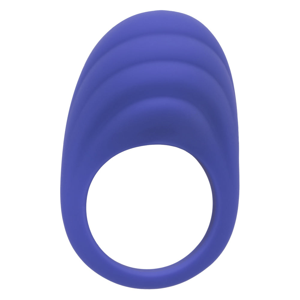 CalExotics Connect Couples Ring Blue Silicone App Controlled Waterproof Size Medium