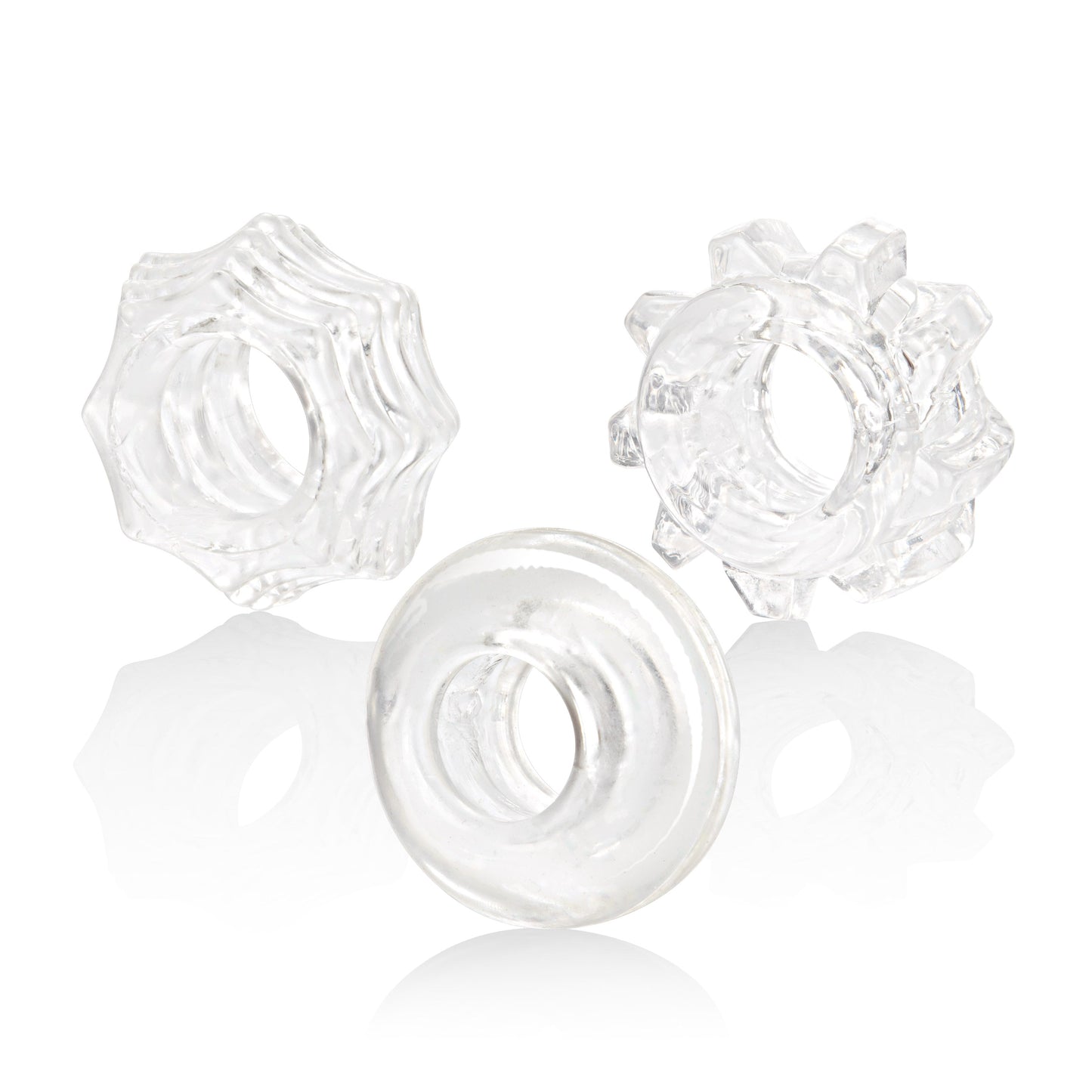 Reversible Ring Set – Stretchy Durable Erection Enhancers 3-Piece Set