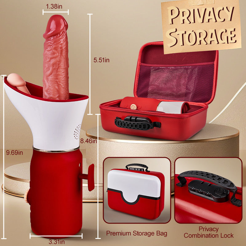 Lover——Multifunctional 6-in-1 Penis Gun Machine, Exquisite Gift Box Packaging Dildos