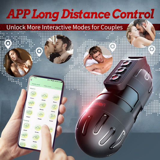 Flash - 10 Vibrating Male Masturbator Stroker With Voice Mode, APP Control Masturbation Cup