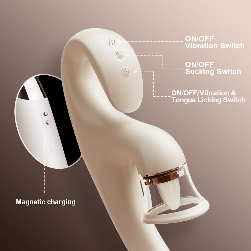 Sweetie Fox- Clitoral Arousal Tongue Licking Suction Vibration Triple Stimulation Vibrators Vibrators