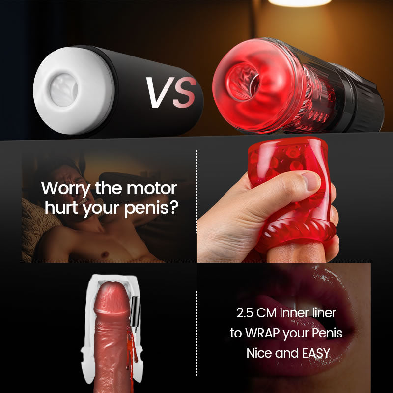 Cinder - Thrusting Rotating Sucking Vibrating Licking Blowjob Male Stroker Masturbation Cup