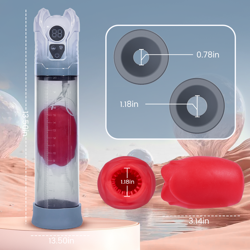 Acmejoy GrowPlus - Train & Please Penis Pumps 5 Sucking Blowjob 7 Vibrations Penis Pumps