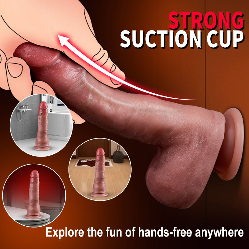 Casimir - Realistic Dildo Designed for Beginners Silicone Heating Thrusting Automatic In & Out Dildo Dildos