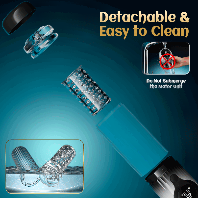 Vortex Male Stroker - Acmejoy X Bestvibe Collaboration 4 Strong Suction One-Key Burst 9 Rotations Easy to Clean with Free Lubricant Masturbation Cup