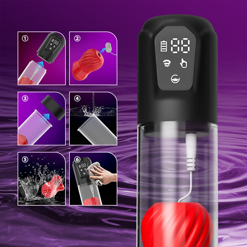 Alexander- 7 Vibrating & 5 Sucking Penis Pump Vacuum Suction Male Penis Extender Penis Pumps