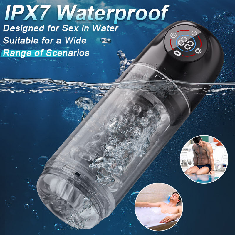 Poseidon - 7 Sucking Rotating Licking Male Stroker Bath Masturbator Masturbation Cup