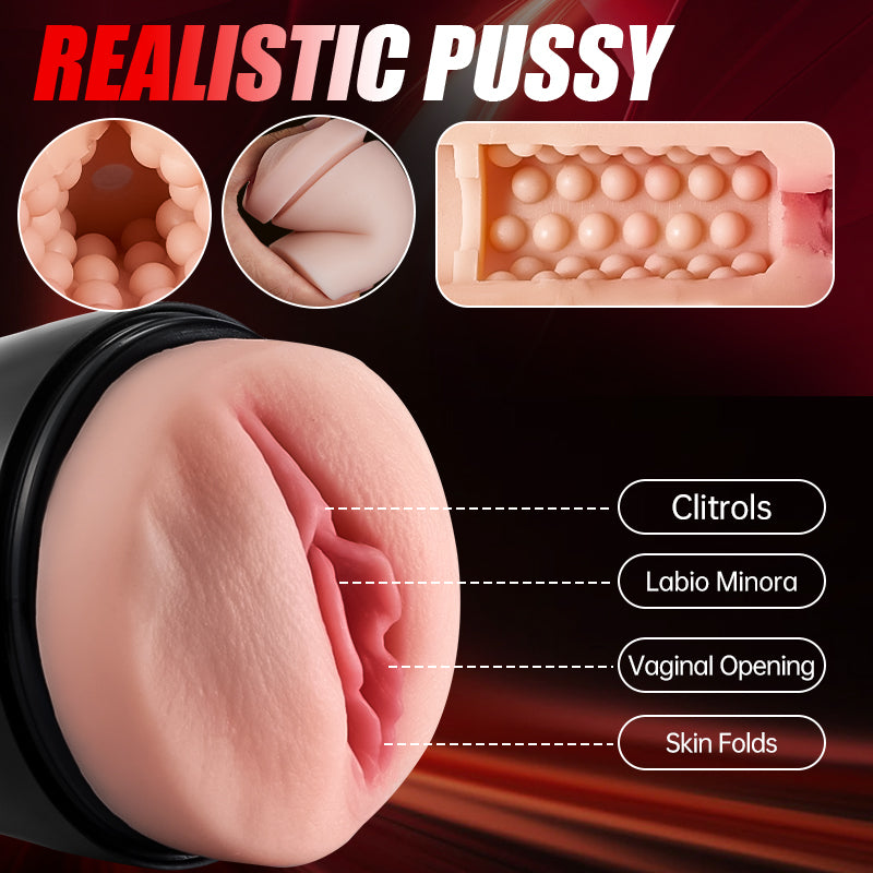 James - Classic 10 Tongue Licking 10 Vibrating Male Stroker Masturbation Cup