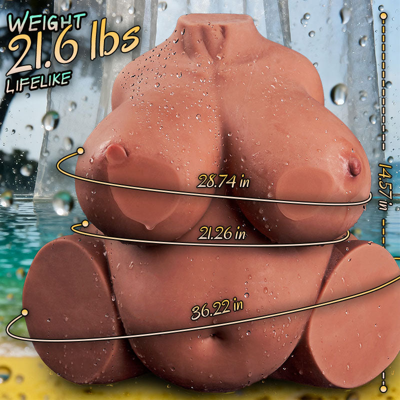 Acmejoy - 21.6lbs Housewife Voluptuous Body Sex Torso BBW Sex Doll Masturbators