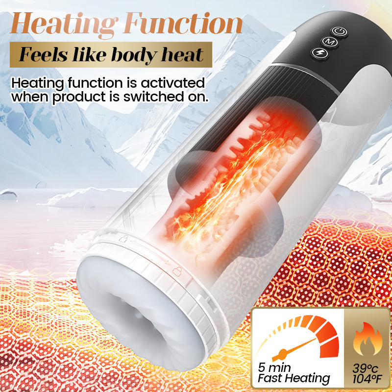 Saith - Wearable Thrusting Heating Masturbator Masturbation Cup